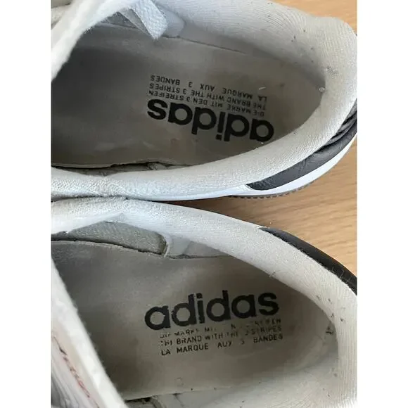 Adidas Samba OG White Black Gum Sneakers Leather Men 7 Women 8 - Picture 9 of 12